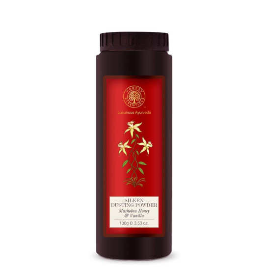 Forest Essentials Silken Dusting Powder - Indian Rose Absolute & Honey Vanilla