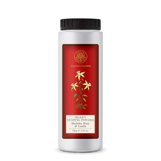 Forest Essentials Silken Dusting Powder - Indian Rose Absolute & Honey Vanilla