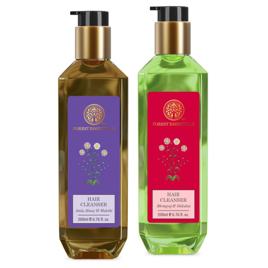 Forest Essentials Hair Cleanser - Bhringraj, Shikakai, Amla & Honey - Hair Regrowth Solution