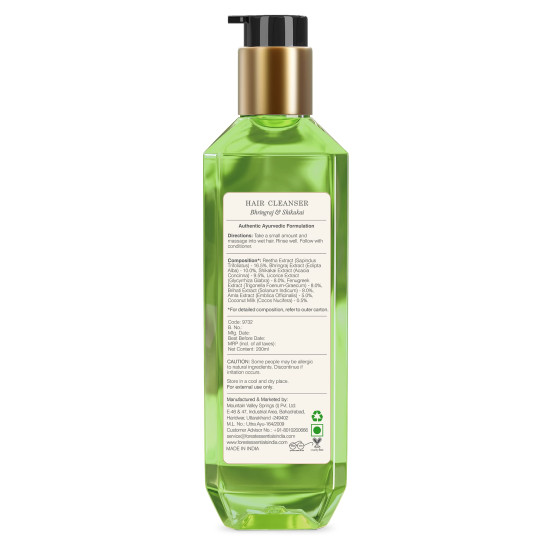 Forest Essentials Hair Cleanser - Bhringraj, Shikakai, Amla & Honey - Hair Regrowth Solution
