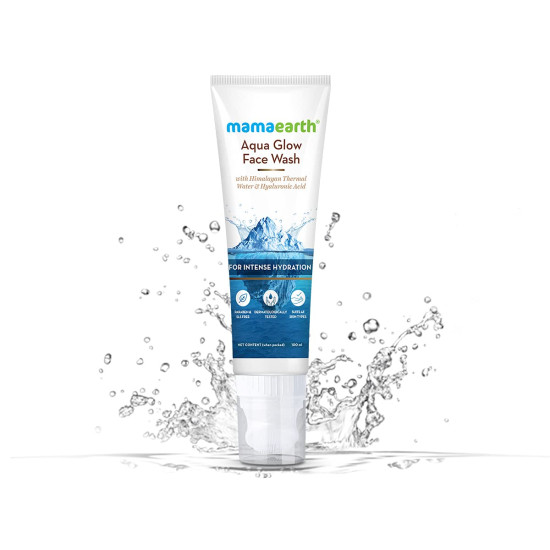 Mamaearth Aqua Glow Face Wash - Intense Hydration with Himalayan Thermal Water