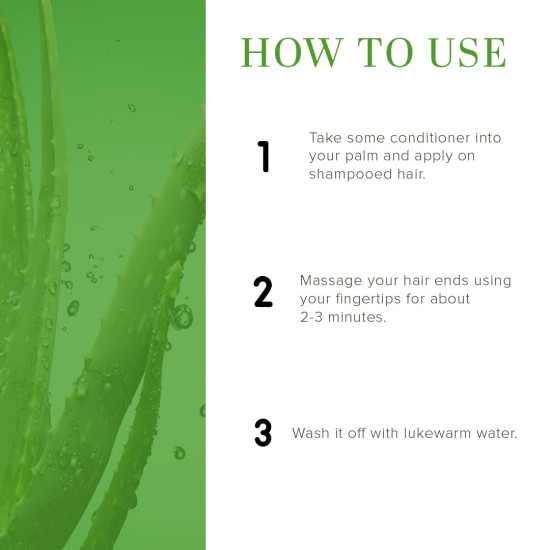 Khadi Natural Green Tea & Aloe Vera Hair Conditioner - Nourishing & Anti-Hair Fall