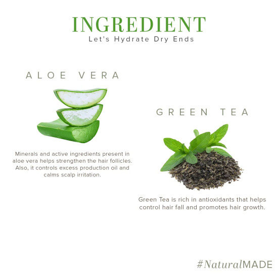 Khadi Natural Green Tea & Aloe Vera Hair Conditioner - Nourishing & Anti-Hair Fall