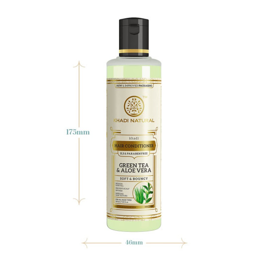 Khadi Natural Green Tea & Aloe Vera Hair Conditioner - Nourishing & Anti-Hair Fall
