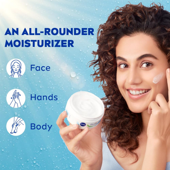 NIVEA Soft Light Moisturizer - Instant Hydration with Vitamin E & Jojoba Oil