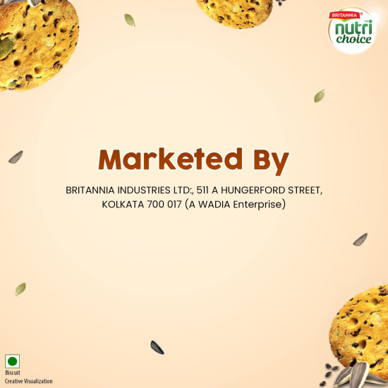 Britannia Nutri Choice Seeds Biscuits - 0% Maida, High Fibre Snack