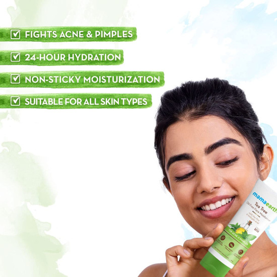 Mamaearth Tea Tree Oil-Free Moisturizer - For Oily Skin & Acne Mamaearth Tea Tree Oil-Free Moisturizer - For Oily Skin & Acne