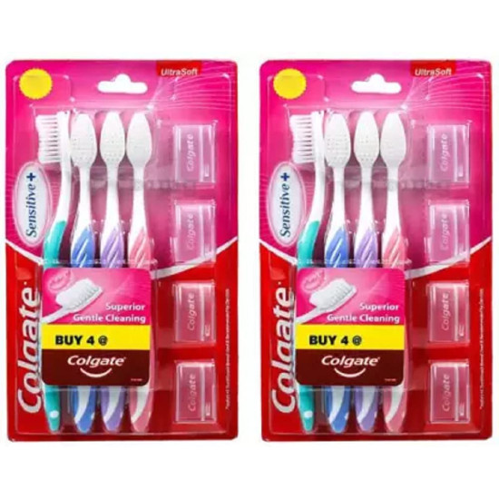 Colgate NEW ULTRA SOFT WITH CAP Ultra Soft Toothbrush - Gentle Care for Sensitive Teeth