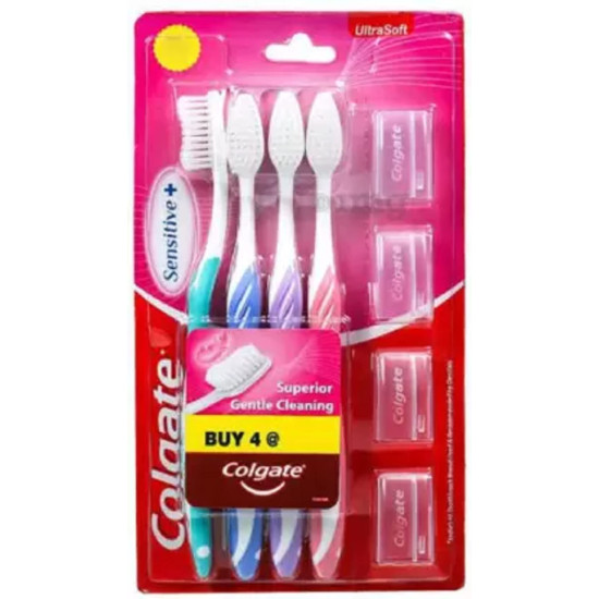 Colgate NEW ULTRA SOFT WITH CAP Ultra Soft Toothbrush - Gentle Care for Sensitive Teeth