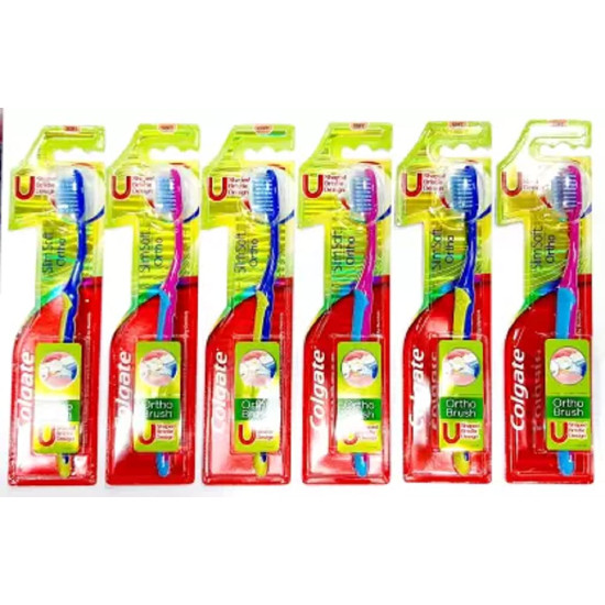 Colgate Slim Soft Toothbrush (Soft Bristles) - Gentle Cleaning Pack of 6