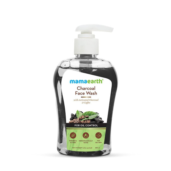 Mamaearth Charcoal Face Wash - Activated Charcoal & Coffee for Oil Control