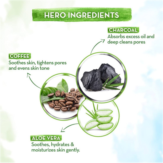 Mamaearth Charcoal Face Wash - Activated Charcoal & Coffee for Oil Control