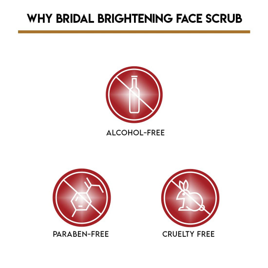 Jovees Herbal Bridal Brightening Face Scrub - Turmeric & Honey for Ultra Radiance