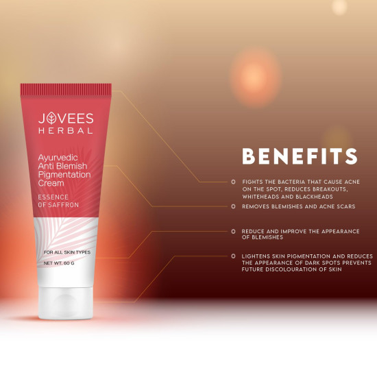 Jovees Herbal Anti Blemish Pigmentation Cream - 100% Natural & Paraben Free