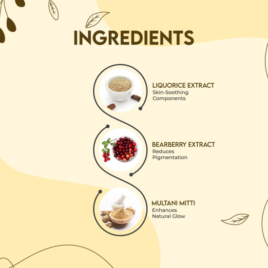 Jovees Herbal Insta Fair Liquorice Clay Pack - Brighter, Glowing Skin