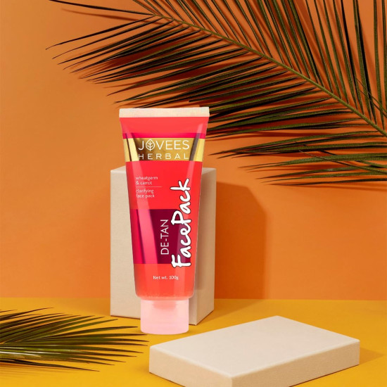 Jovees Herbal De-Tan Face Pack - Bright and Glowing Skin
