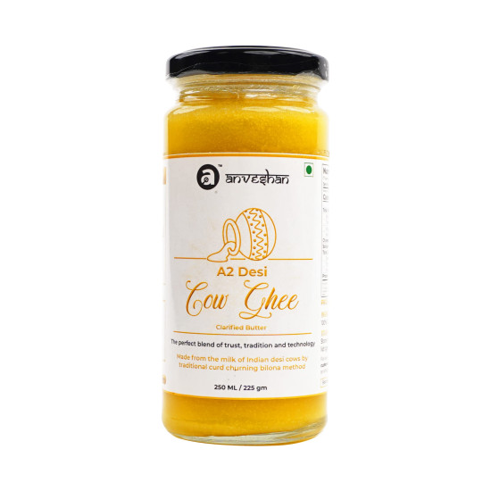 Anveshan A2 Cow Ghee 250ml - Pure, Natural & Healthy
