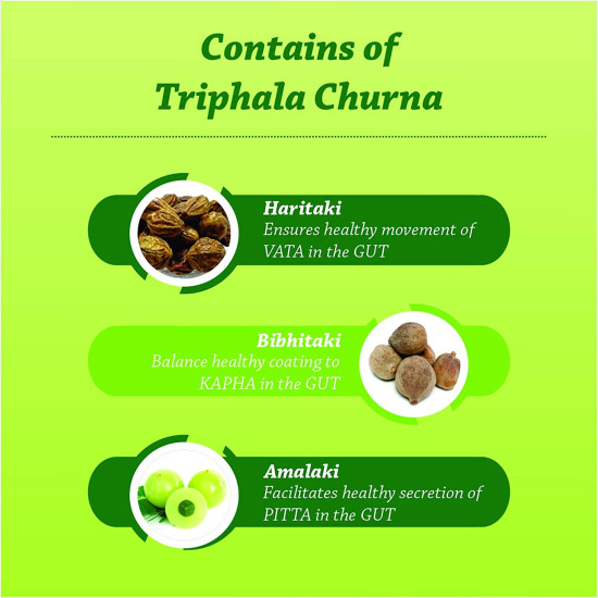 Baidyanath Asli Ayurved Nagpur Triphala Churna I Ayurvedic Remedy For Gastro-Intestinal Health - 500G