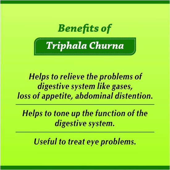Baidyanath Asli Ayurved Nagpur Triphala Churna I Ayurvedic Remedy For Gastro-Intestinal Health - 500G
