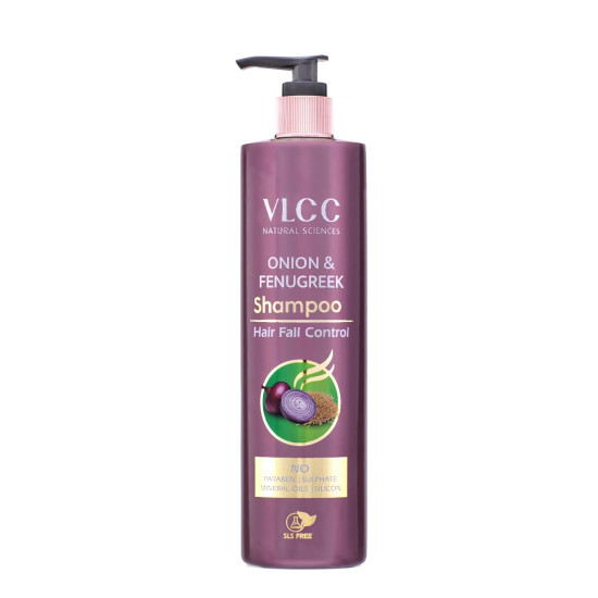 VLCC Onion & Fenugreek Shampoo - Hair Fall Control & Growth