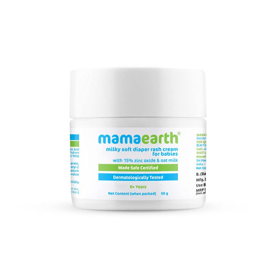 Mamaearth Milky Soft Diaper Rash Cream for Babies - Gentle Care for Sensitive Skin