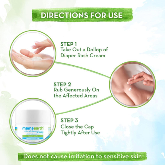 Mamaearth Milky Soft Diaper Rash Cream for Babies - Gentle Care for Sensitive Skin