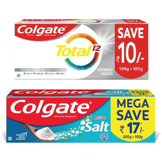 Colgate Total Whole Mouth Health & Active Salt Toothpaste - Advanced Oral Care Colgate Total Whole Mouth Health & Active Salt Toothpaste - Advanced Oral Care