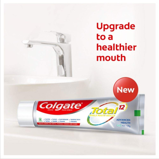 Colgate Charcoal Clean Toothpaste & Total Whole Mouth Health - Deep Clean & Antibacterial Care