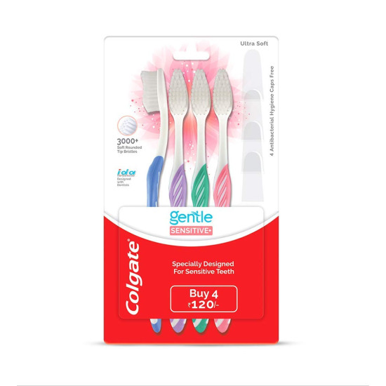 Colgate Total Whole Mouth Health Toothpaste & Gentle Sensitive Toothbrush - Advanced Health Saver Pack