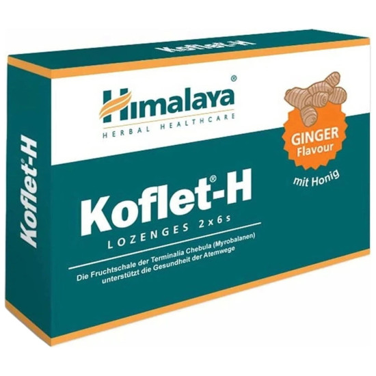 Himalaya Koflet-H Ginger Flavour - Effective Cough Relief Lozenges