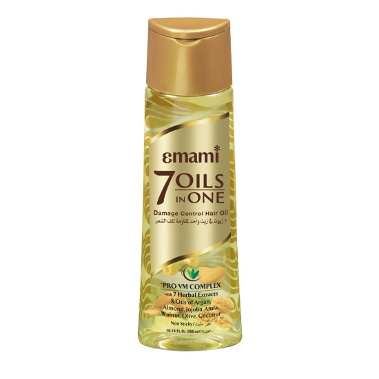 Emami 7 Oils In One Damage Control Hair Oil - 300ml - Hair Fall Reduction & Strengthening