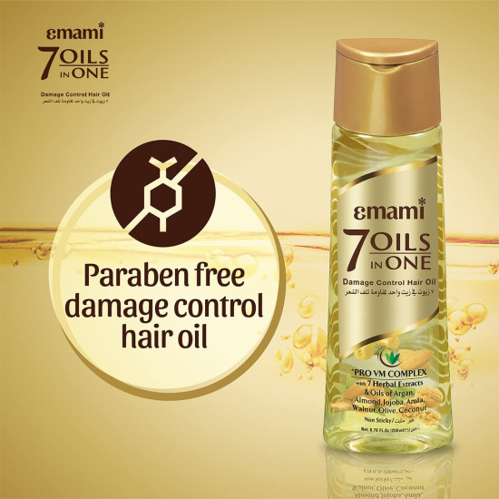 Emami 7 Oils In One Damage Control Hair Oil - 300ml - Hair Fall Reduction & Strengthening