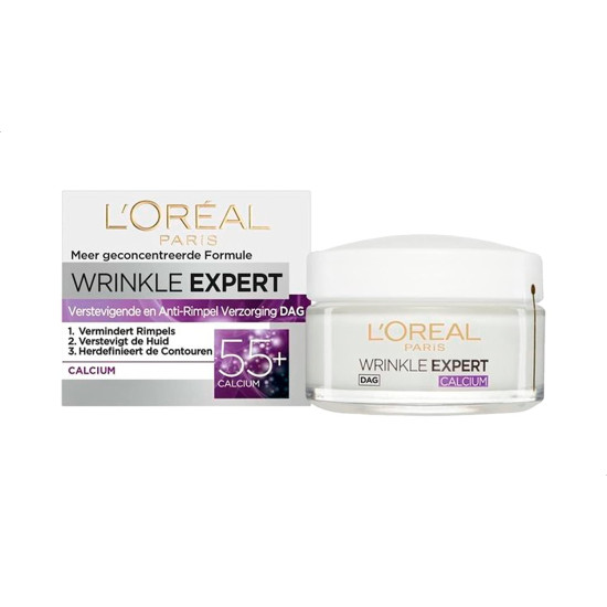 L'Oreal Paris Wrinkle Expert 55+ Calcium Day Cream - Anti-Wrinkle Skincare