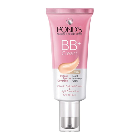 POND'S Bb+ Cream, Instant Spot Coverage + Light Make-Up Glow - Ivory 30G
