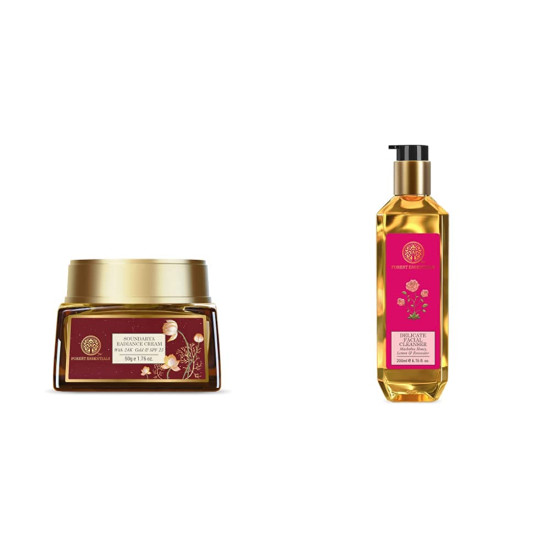 Forest Essentials Soundarya Radiance Cream & Cleanser - Radiant & Purified Skin