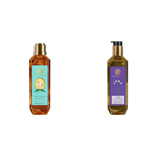Forest Essentials Dasapushpadi Baby Hair and Body Wash & Amla Hair Cleanser - Natural Care