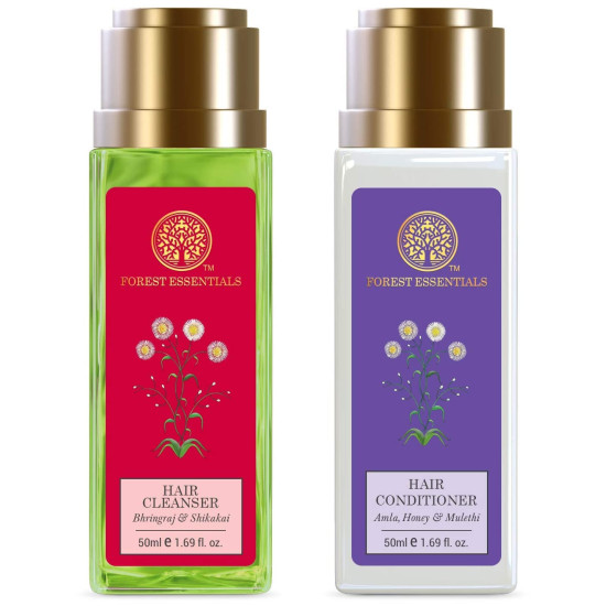 Forest Essentials Hair Cleanser & Conditioner - Natural Hair Care