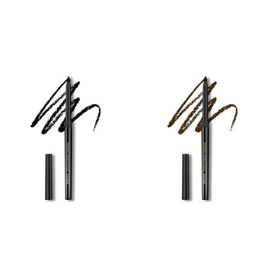 Forest Essentials Charcoal Black & Earth Brown Gulaab Khaas Kajal - Intense Pigmentation