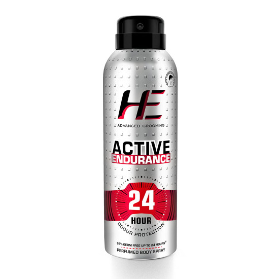 He Active Endurance Perfumed Body Spray - 24 Hour Odor Protection
