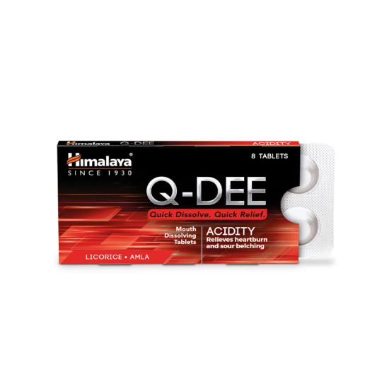 HIMALAYA Q-DEE Acidity Tablets - Digestive Health Solution