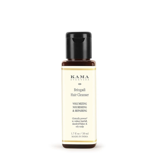 Kama Ayurveda Bringadi Hair Cleanser, 50 ml - Enhance Natural Hair Volume