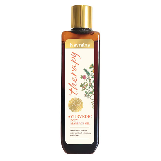 Navratna Therapy Ayurvedic Body Massage Oil - Soothing Relaxation