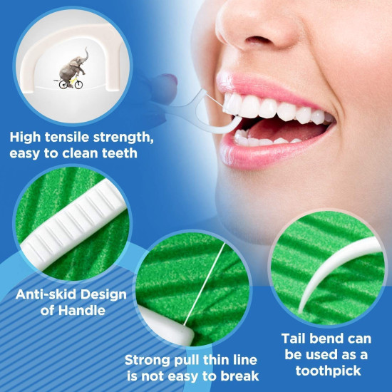 Sporton 3 in 1 Tooth Cleaning Fresh Dental Floss - Oral Care Essential