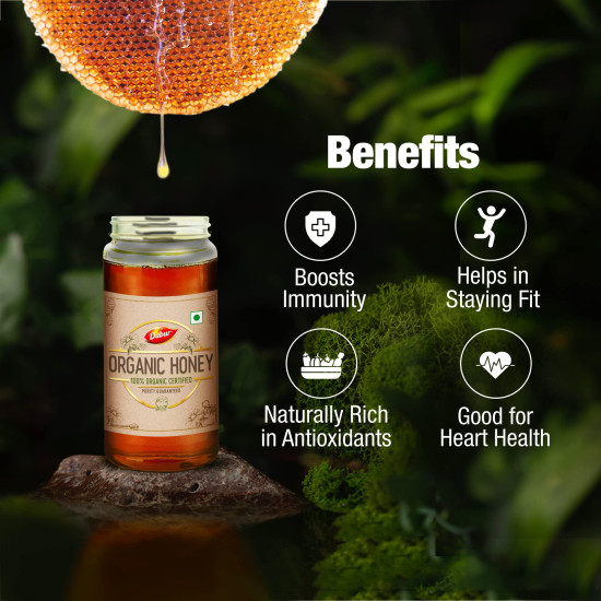 Dabur Organic Honey – 500g | 100% Pure and Natural