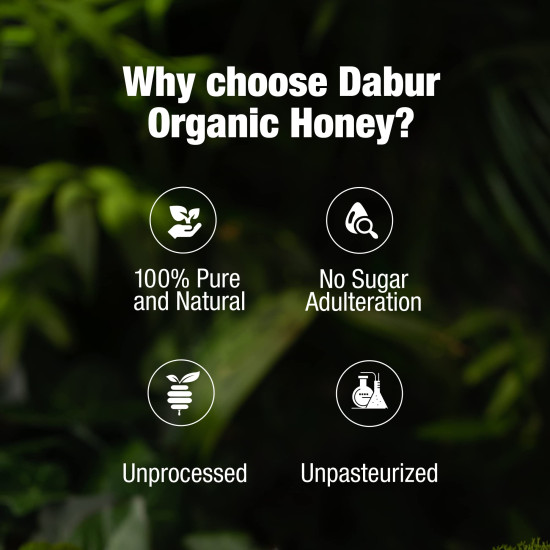 Dabur Organic Honey – 500g | 100% Pure and Natural