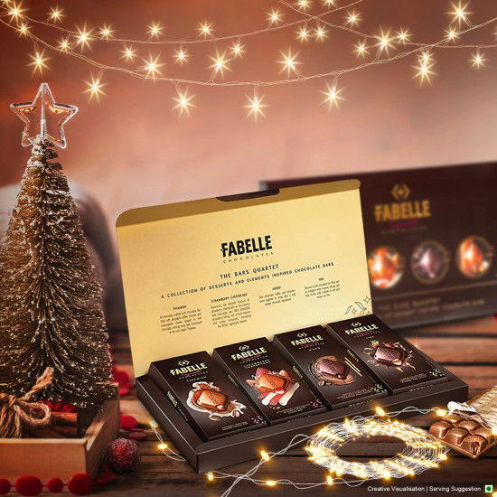 Fabelle The Bars Quartet - Luxury Diwali Chocolate Gift Pack