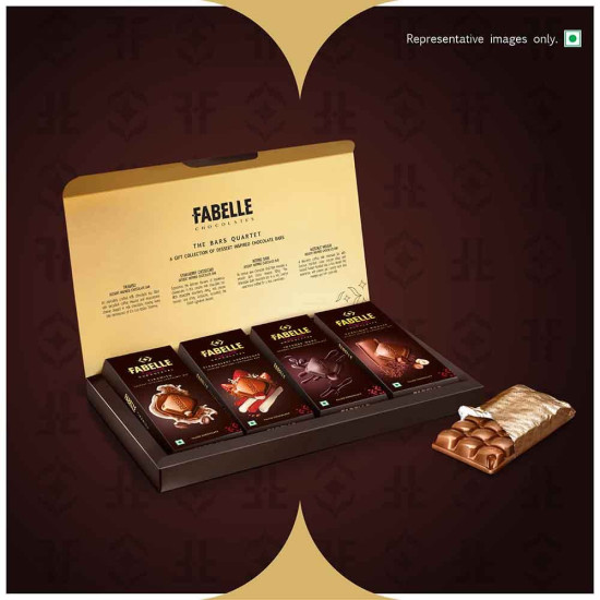 Fabelle The Bars Quartet - Luxury Diwali Chocolate Gift Pack