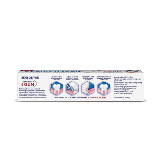 Sensodyne Toothpaste Sensitivity & Gum - Dual Action for Healthy Teeth