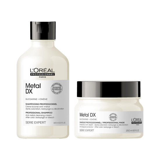 L'Oreal Professionnel Metal Dx Shampoo & Hair Mask Combo - Anti Metal & Sulfate Free