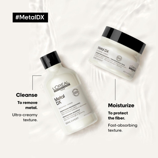 L'Oreal Professionnel Metal Dx Shampoo & Hair Mask Combo - Anti Metal & Sulfate Free
